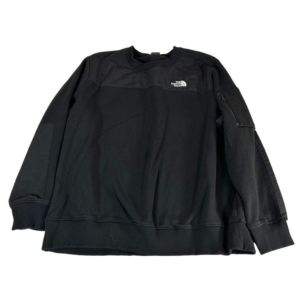 The North Face Mens XXL Black Fleece Crewneck Sweatshirt Utility Pocket